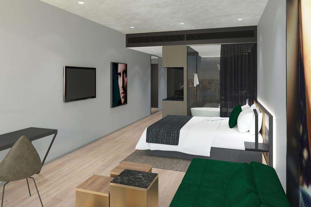 克雷斯托布鲁克文森特酒店 布里斯班 客房 照片 A room at the hotel